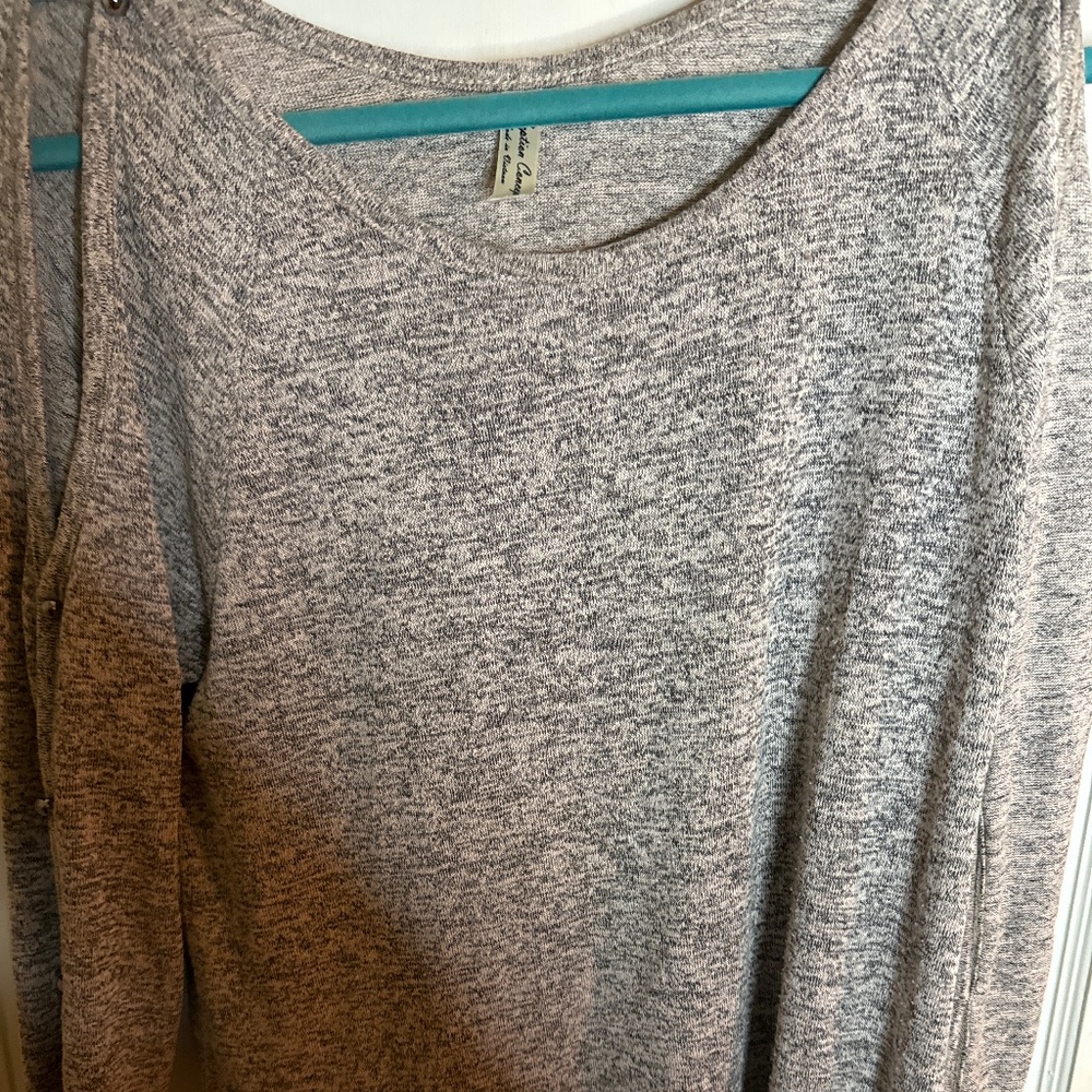 M Grey Longsleeve Oversized Long Sleeve Tshirt